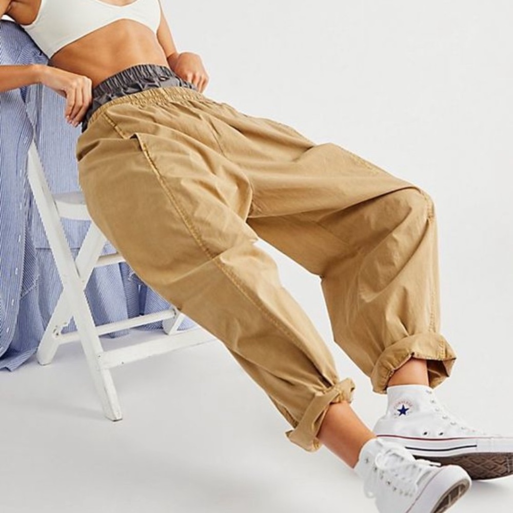 Free People Preppy Poplin Pull-On Pants